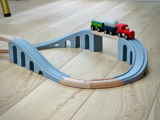 Elegant Arch Ramps for Wooden Tracks