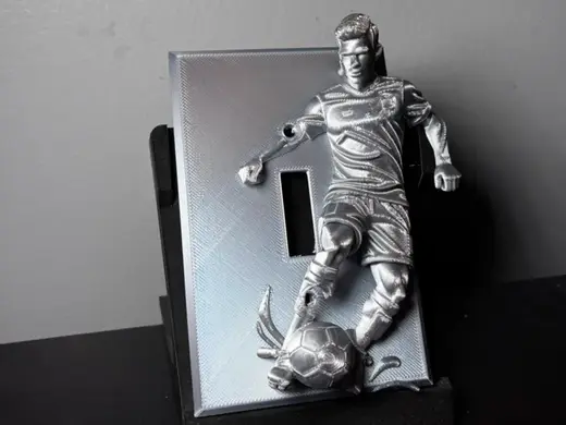 Soccer Player Ball Light Switch Plate Cover