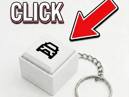 Car Fidget Clicker Keychain