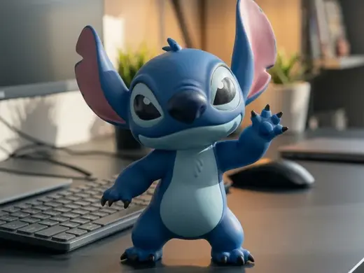 Stitch 10" Multicolor Figure - 4-Color AMS Ready
