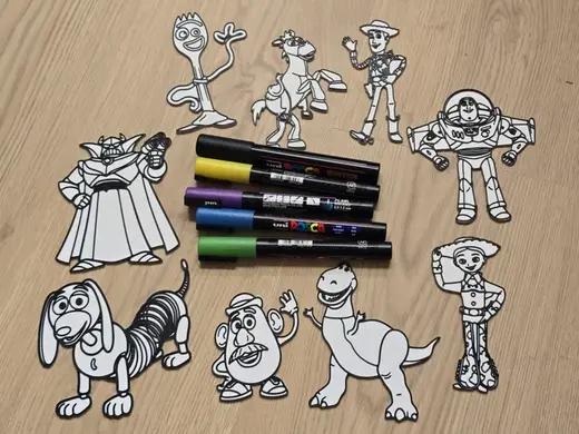 Toy Story Craft Coloring Buddies DIY Paint