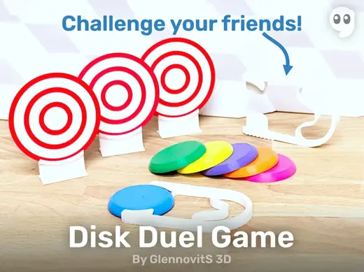 Disk Duel Game (launch disk, shoot targets)