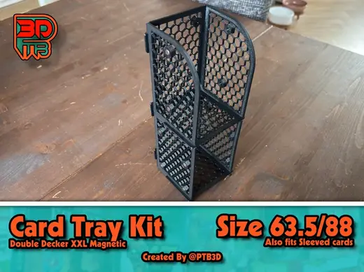 Card draw/discard tray Double Decker XXL Magnetic