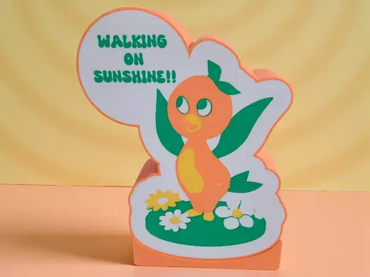 Sunshine Orange Bird Fan Art (Lightbox)