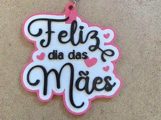 Feliz Dia das Mães Porta-Chaves
