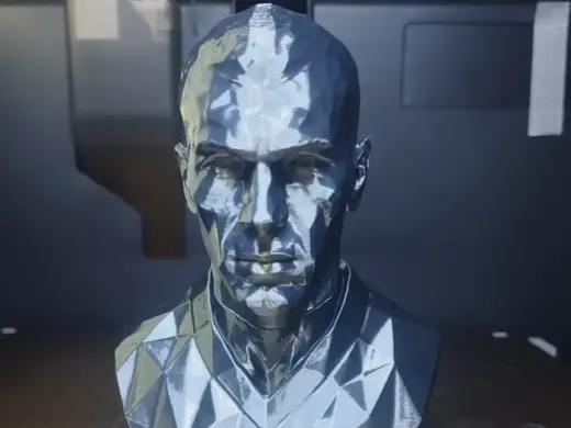 Bust Zidane Modern Art - Low Poly Tribute