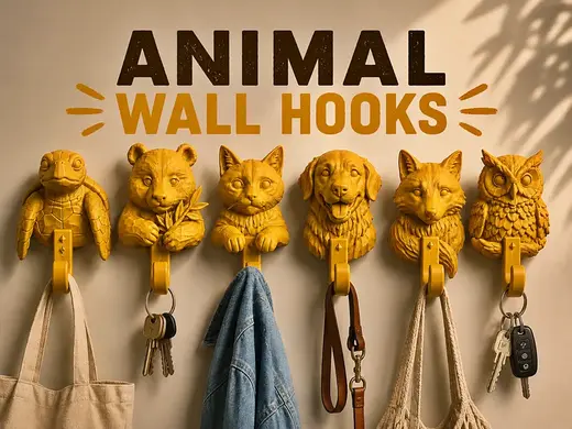 Animal Wall Hooks | Home Organization Decor