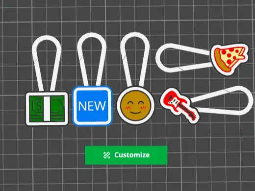 Emoji Zipper(Carabiner like)