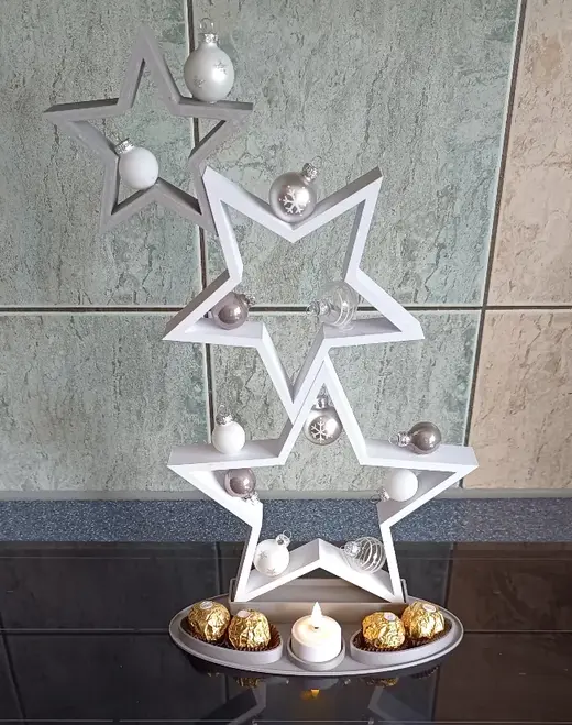 Weihnachtssterne + Schale