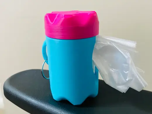 最新版迷你便携狗便袋收纳盒