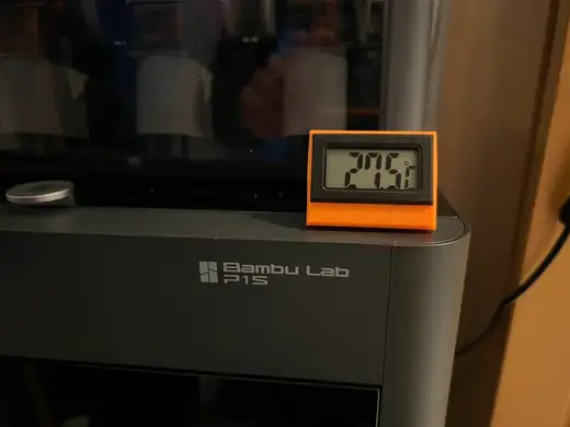 Thermometer Holder/Stand for Bambu P1S