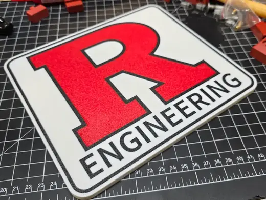 Rutgers Engineering Plaque / Sign Scarlet Knights