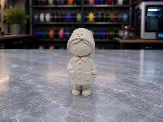 Krankenschwester mit Haubencharme Figur