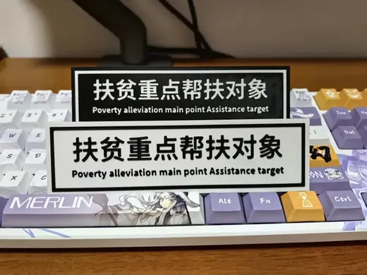 创意文字 扶贫重点帮扶对象