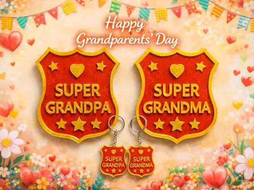 Grandparents' Day Medallion & Keychains