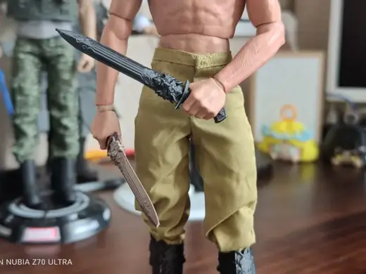 1:6兵人武器-兽纹短剑