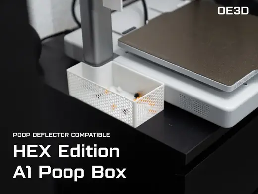 Hex Edition A1 Poop Bucket / Poop Box
