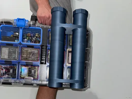 Play mat holder that attaches to HART organizer