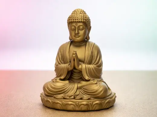 Stillelotus "ZenAura" Buddhafigur Ruhe