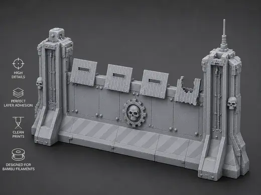 Battle Damaged Barricade 28-32mm Tabletop Terrain