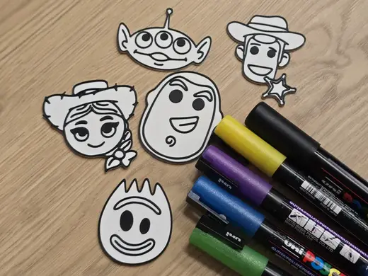 Coloring Paint Toy Story Squad Craft DIY