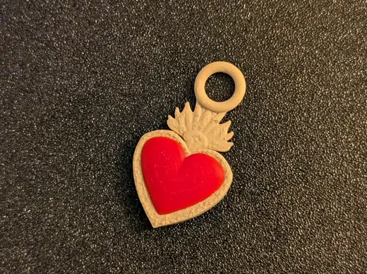 Cuore Sacro amore portachiavi San Valentino