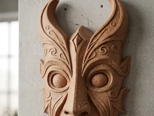 Oni-Tiki Tribal Mask - Wall Decor
