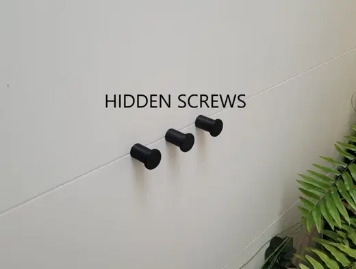 Towel and clothes hanger - hidden screw