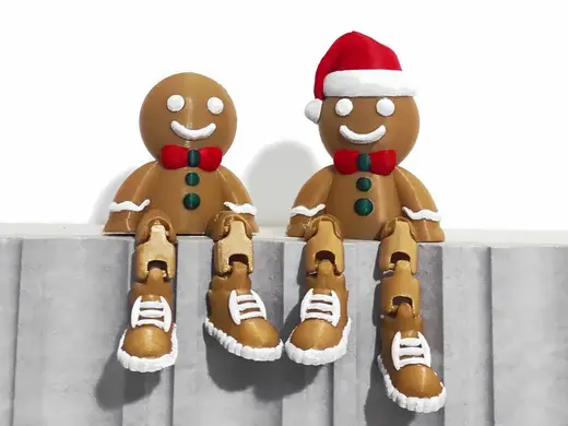 Articulated Gingerbread Flexi Christmass / Classic