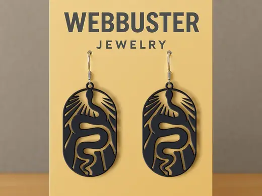 Serpent of Silk Vows Earrings
