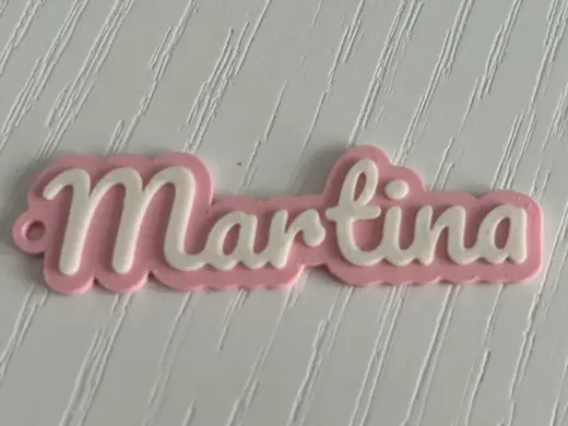 Martina - 3d printed name keychain personalized