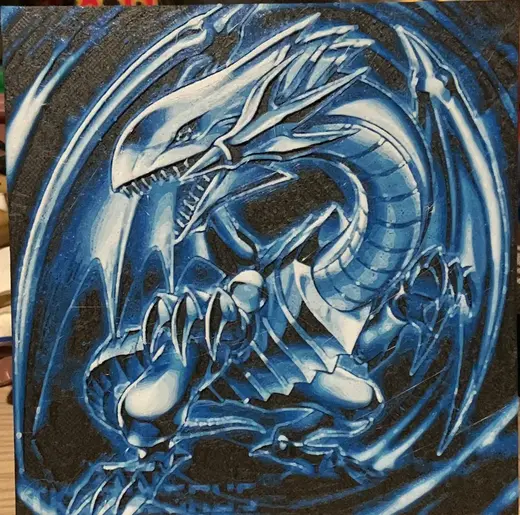 Blue eyes white dragon HueForge