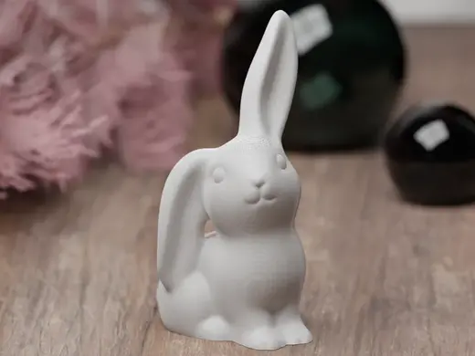 Cute modern minimalistic easter bunny hanging ears
