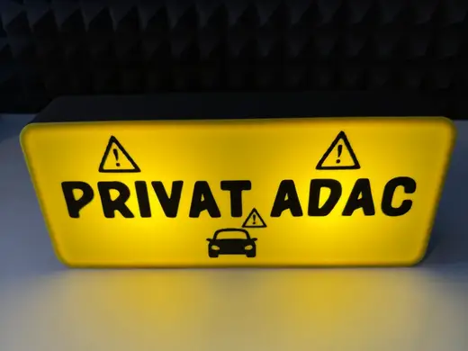 Privat ADAC LED Schild