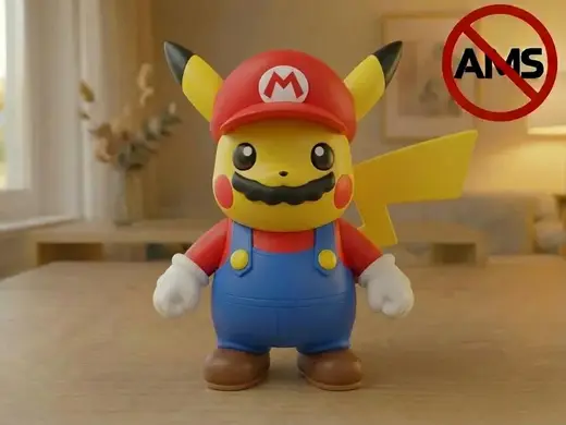 Mario x Pikachu – Figurine (AMS + No AMS Versions)