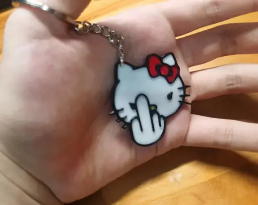 Fuck You Kitty(Hello Kitty) pandent钥匙挂件