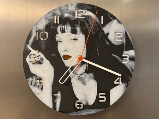 Wall / Desk Clock Pulp Fiction Mia Wallace