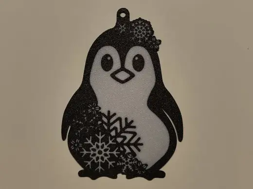 Christmas penguin bauble