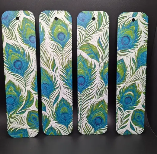 Peacock Feathers Bookmarks
