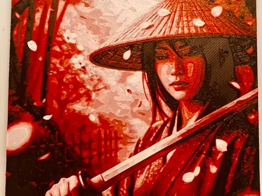 Female Samurai with Katana