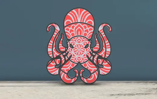 Octopus - Mandala Style - Wall Art