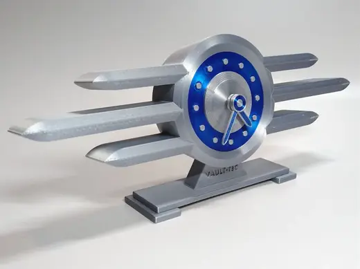 Vault-Tec Logo Themed Desk Clock from Fallout V2