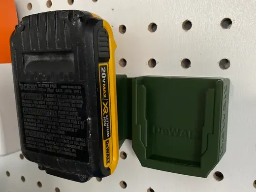 Dewalt battery mount for pegboard - Sy's Peglock