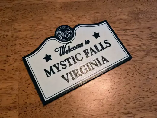 Vampire Diaries Mystic Falls Township Sign