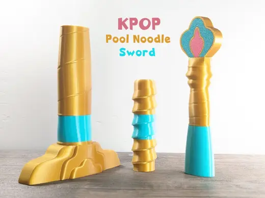 KPOP Kid Size Pool Noodle Sword (Holes ~19 & 25mm)