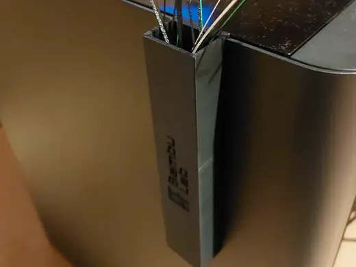 Purge line holder
