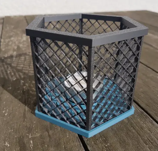 Infill Tealight Holder - hexagon