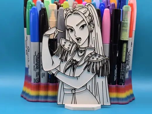 Mira Call Kpop Demon Hunters Coloring Craft