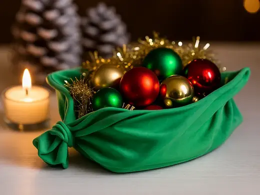 Christmas Gift Sack Catch-All Bowl
