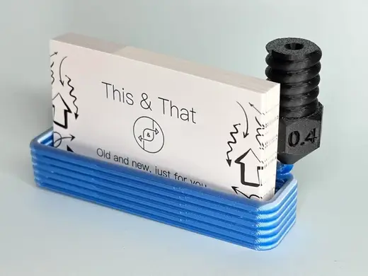 "Printer Is Busy" Business Card Holder